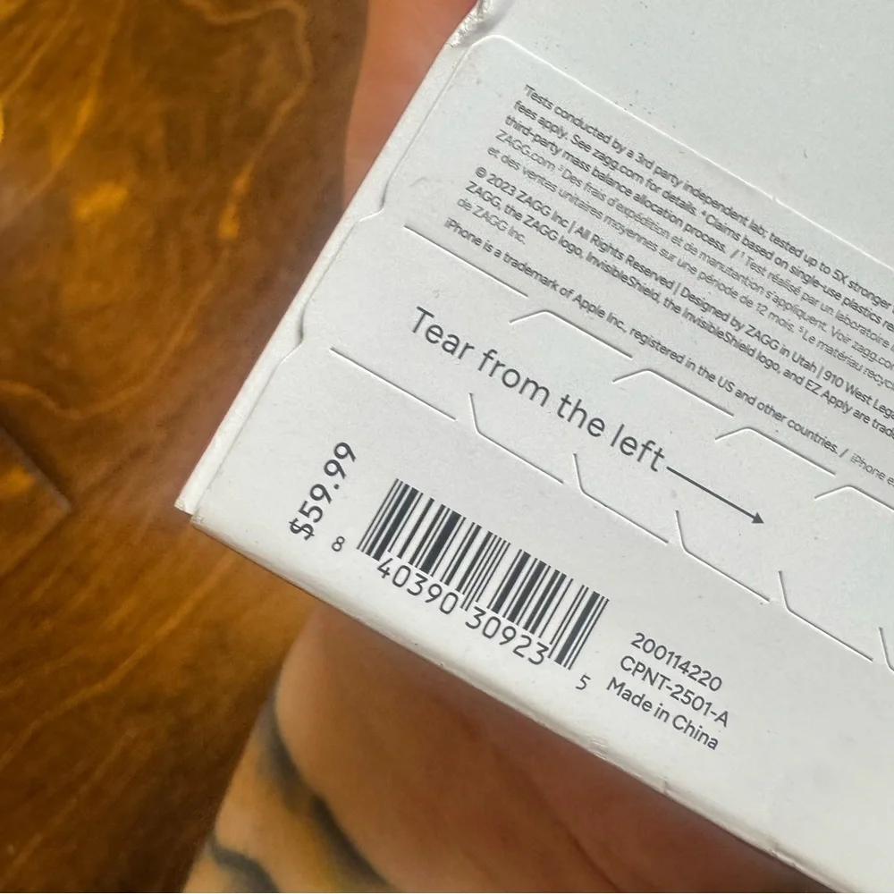 ZAGG iPhone 15 Pro Max privacy screen protector